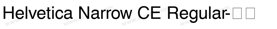 Helvetica Narrow CE Regular字体转换